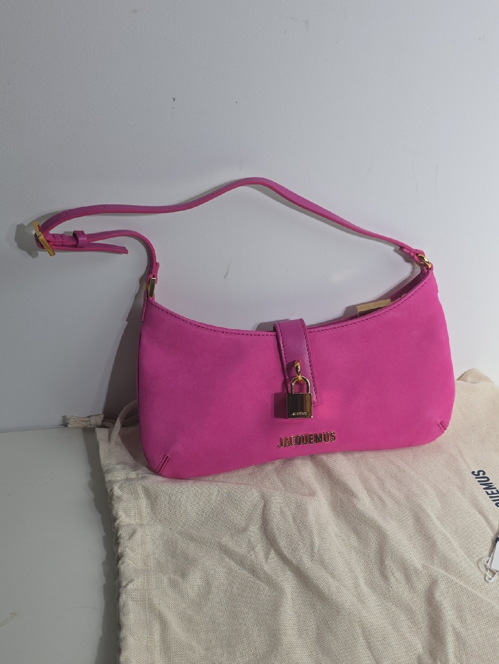 JACQUEMUSLE BISOU CADENAS BAG | DARK PINK - Picture 6 of 7